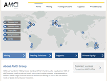 Tablet Screenshot of amcigroup.com